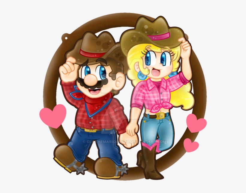 Hey There, Cowboy - Mario Party Western Peach, transparent png download