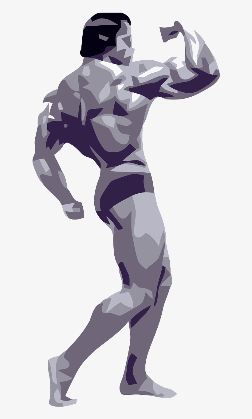 Arnold Schwarzenegger Clipart Transparent - Body Builder Cartoon Png, transparent png download