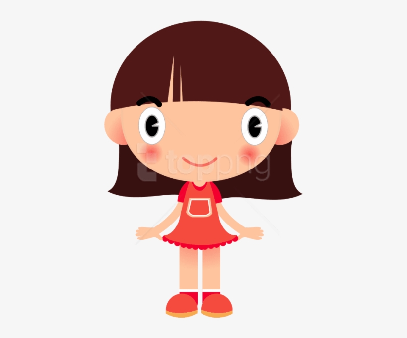 Free Png Download Cartoon Girl Dress Clipart Png Photo - Clipart Girl Png, transparent png download