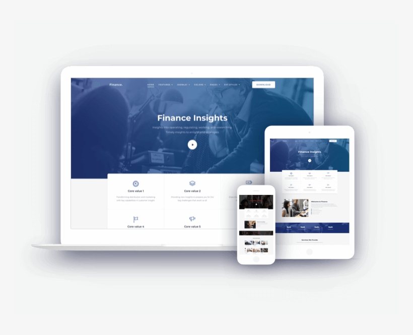 Joomla Template For Finance - Iphone, transparent png download