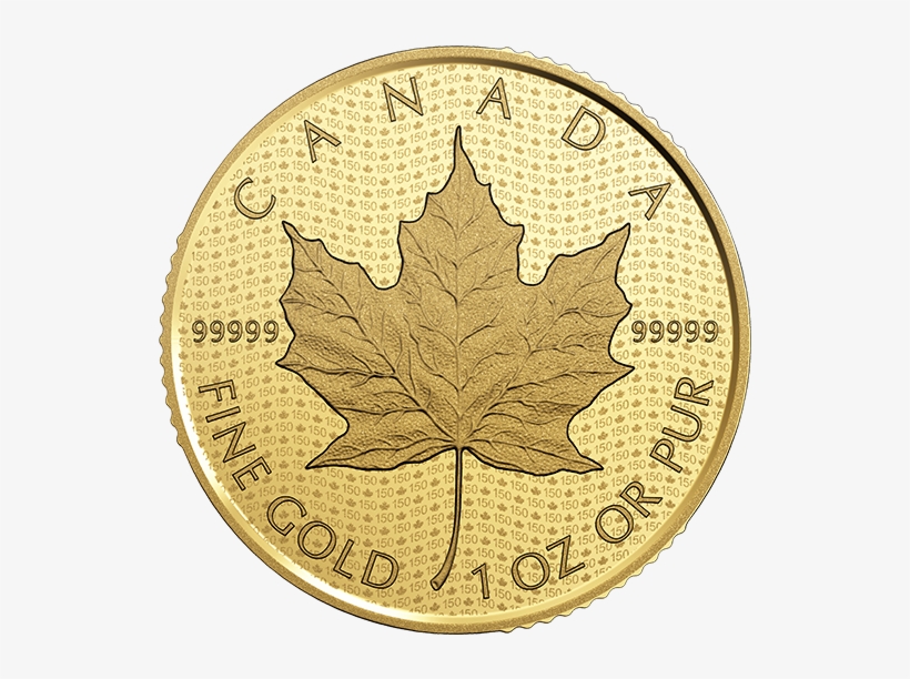 Iconic Maple Leaf - Maple Leaf 2017 Gold, transparent png download