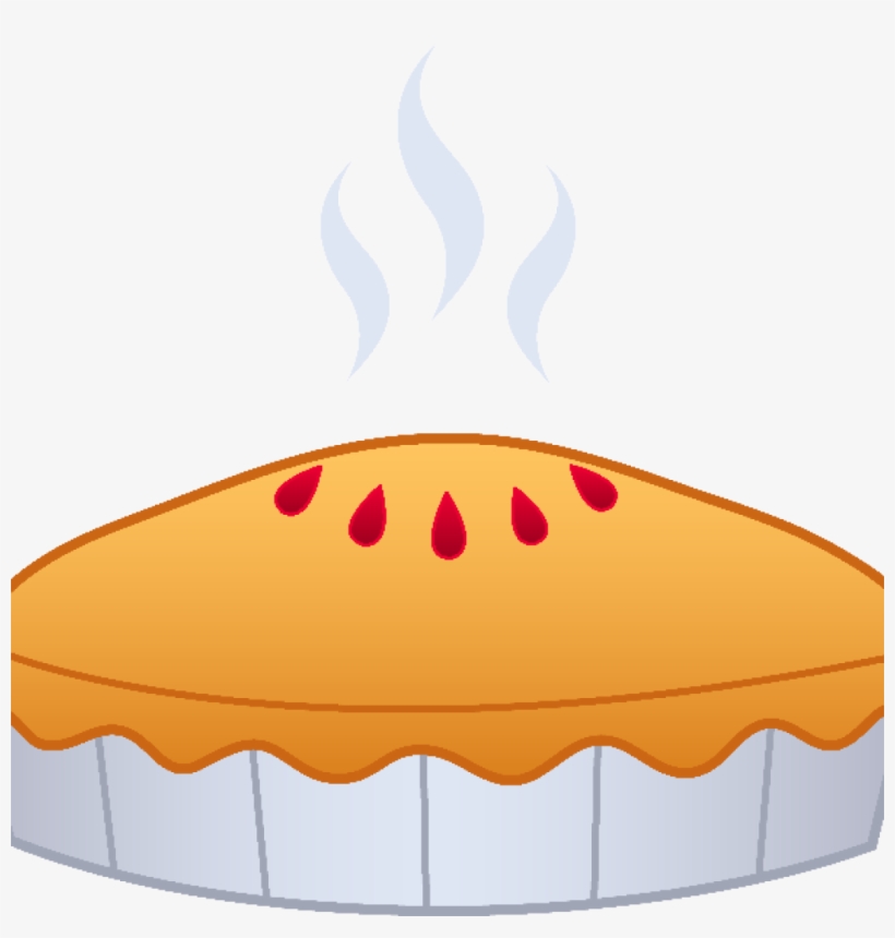 Apple Pie Ripe Fruit Slice White Eyelet Lace Doily - Clipart Of A Pie, transparent png download