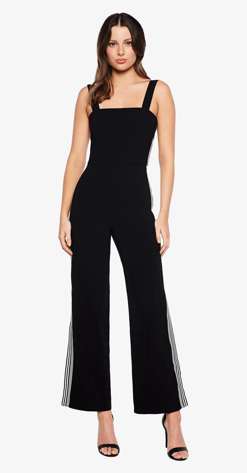 Tara Jumpsuit In Colour Caviar - Photo Shoot, transparent png download