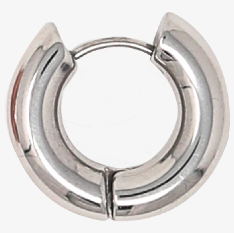 Load Image Into Gallery Viewer, Nicole Hoop Earring - Silver, transparent png download