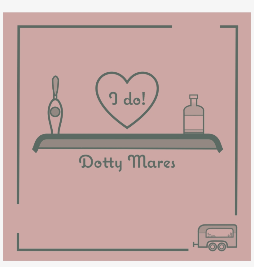 Dotty Mares Wedding Bar Graphic - Heart, transparent png download