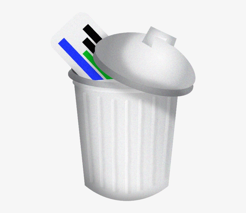 Trash Can With Google Adwords Ad Hidden Inside - Paper, transparent png download