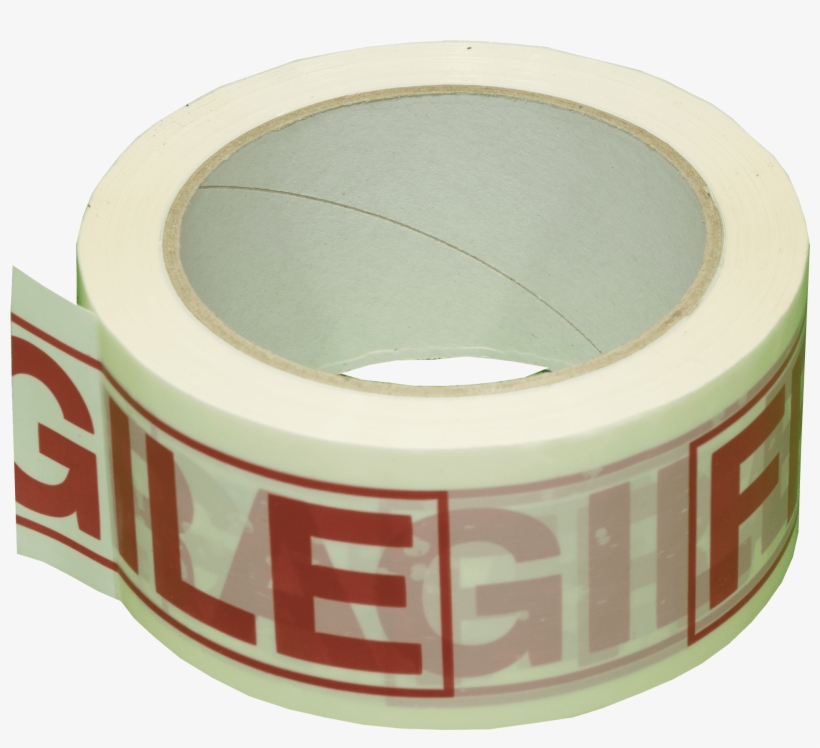 1 Roll 2″ Fragile Printed Vinyl Tape - Circle, transparent png download