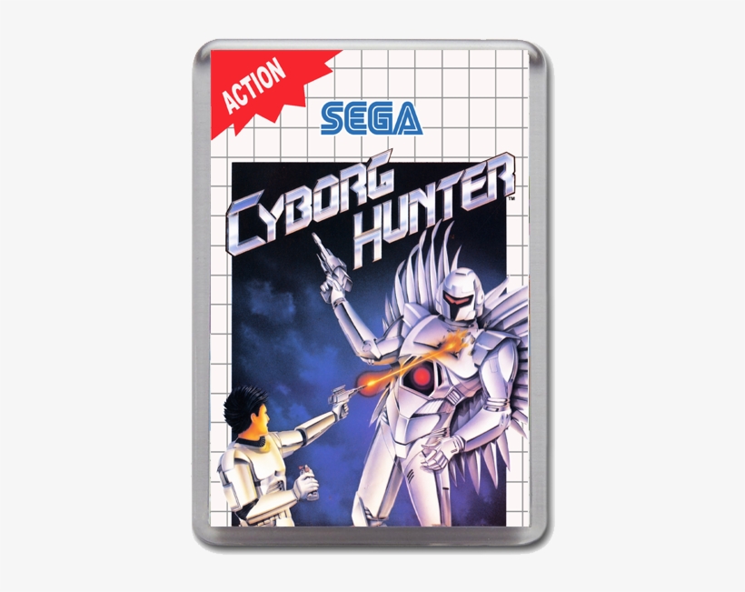 Cyborghunter Eu Sega Master System Game Inspired Fridge - Cyborg Hunter Master System, transparent png download