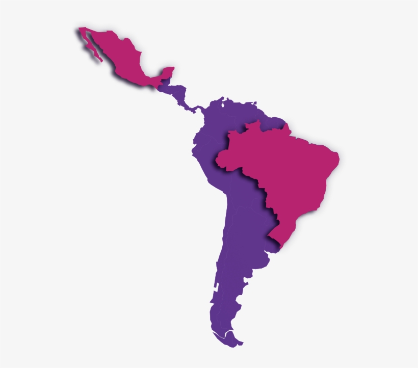 Latin America Map Clipart , Png Download - Latin America Transparent, transparent png download