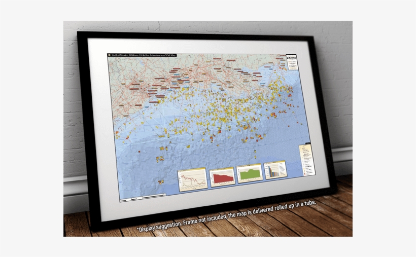 Gulf Of Mexico Infrastructure Updated October 2017 - Picture Frame, transparent png download