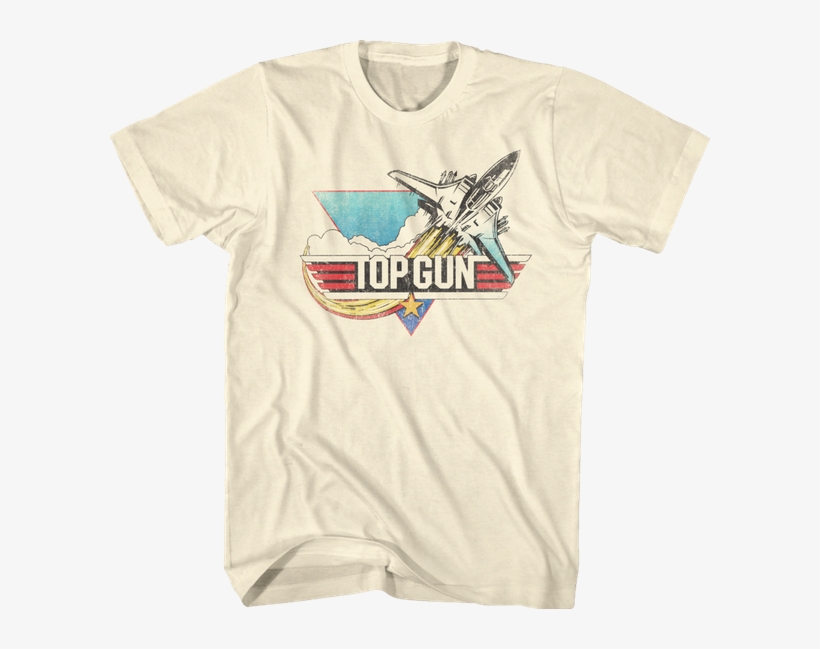 Vintage Logo Top Gun Shirt 80s Movies T - Top Gun Shirt, transparent png download