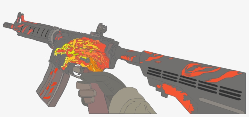 #m4a4 #ghowl #csgo #funartpic - Csgo M4a4 Png, transparent png download