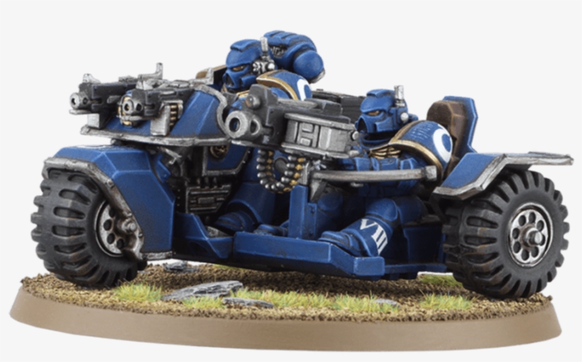 Battle For Vedros Space Marine Attack Bike - Tractor, transparent png download