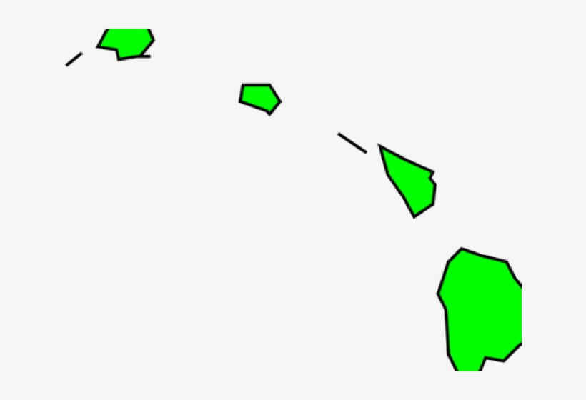 Map Clipart Hawaii - White Hawaiian Island Clipart, transparent png download