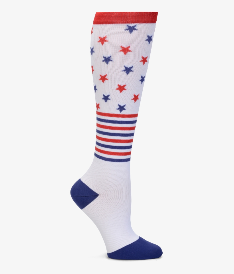 Compression Socks - $9 - 95 - Stars & Stripes - 883766s - Hockey Sock, transparent png download