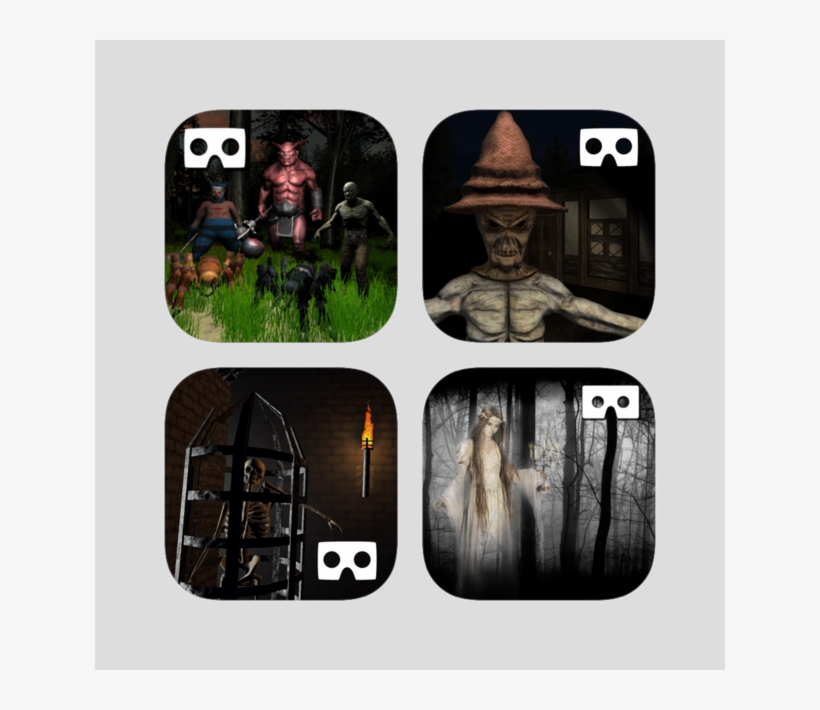 Vr Horror Games And Rollercoaster Rides Pack For Google - Smartphone, transparent png download