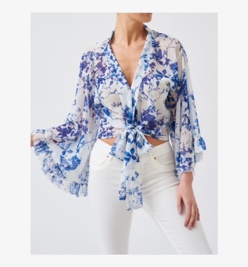 blouse with cardigan