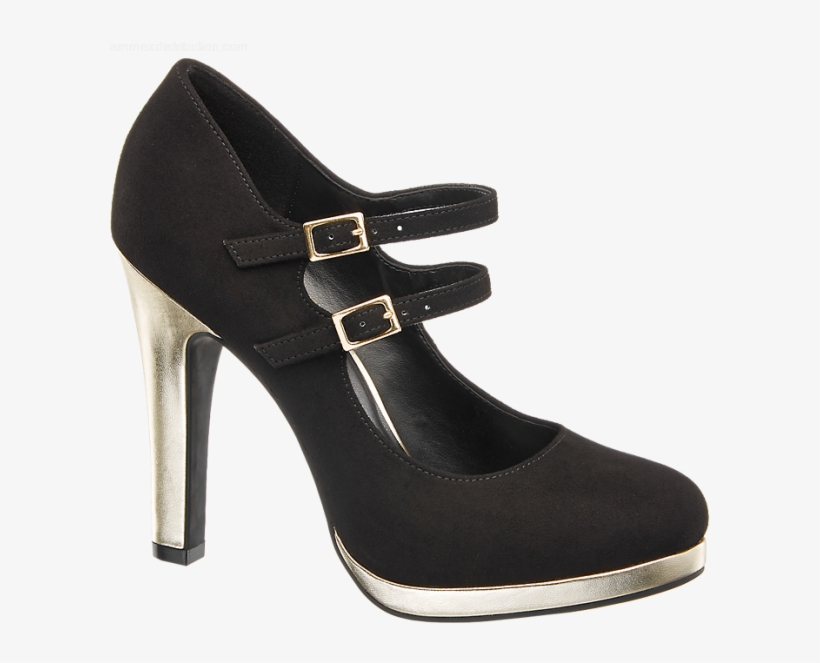 Png Chica Zapatos Chica Png Negro Negro Zapatos Chica - Deichmann Schuhe Damen Pumps, transparent png download