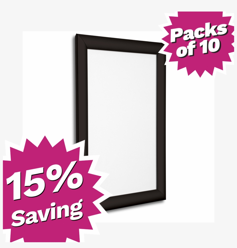 Black Poster Frames Snap Shut Frame, transparent png download