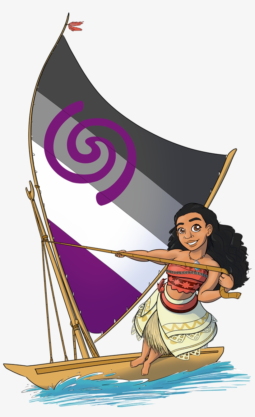 Asexual Pride- Moana So I've Got This Long List Of - Illustration, transparent png download