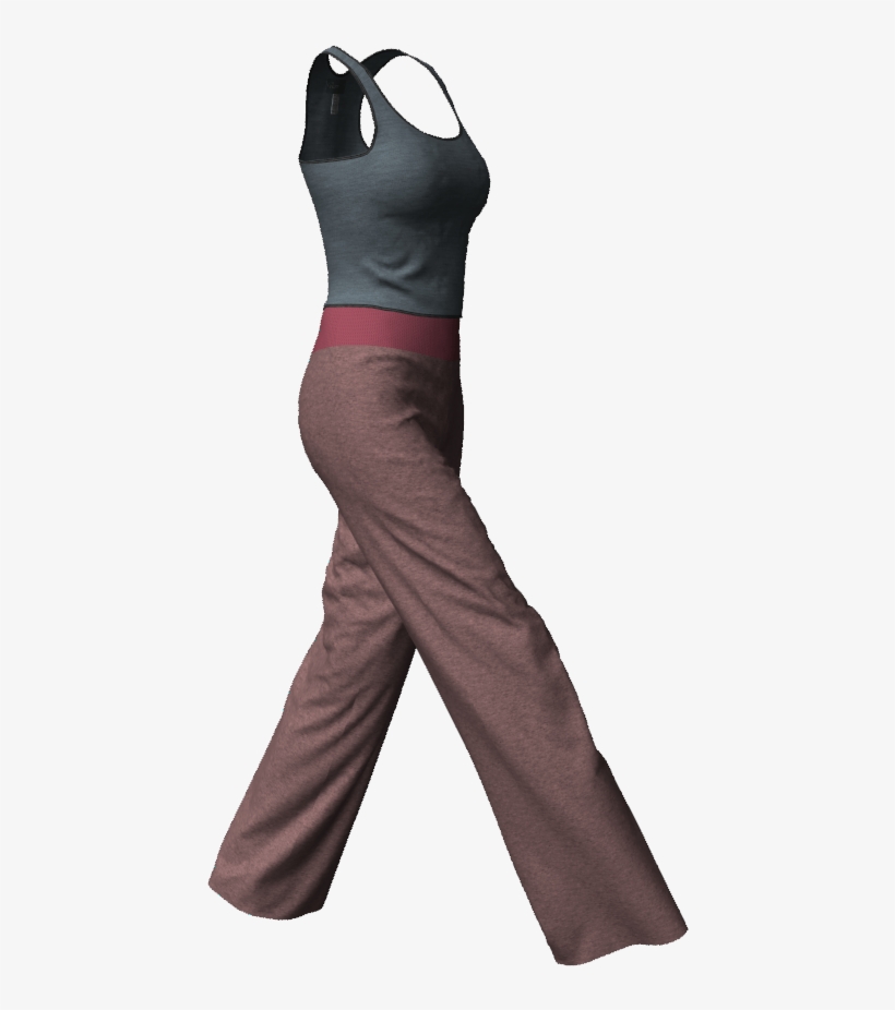 Yoga Pants Garment File Marvelous Designer Templates - Pajamas, transparent png download