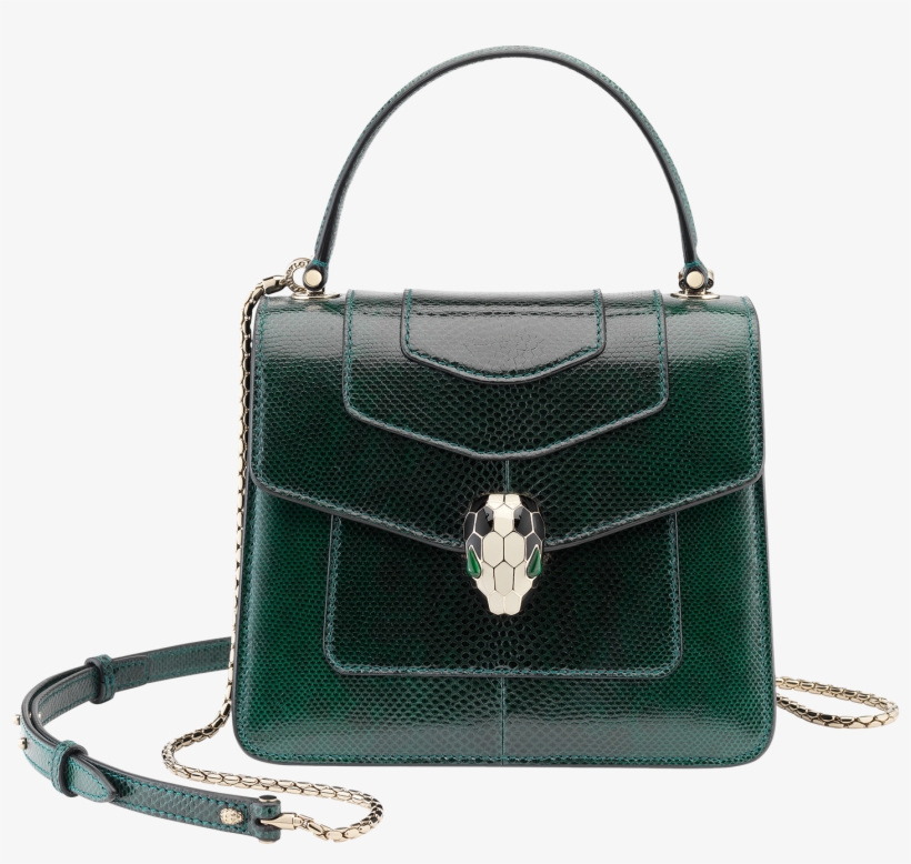 Serpenti Forever Flap Cover Flap Cover Karung Leather - Bvlgari Blue Bag, transparent png download