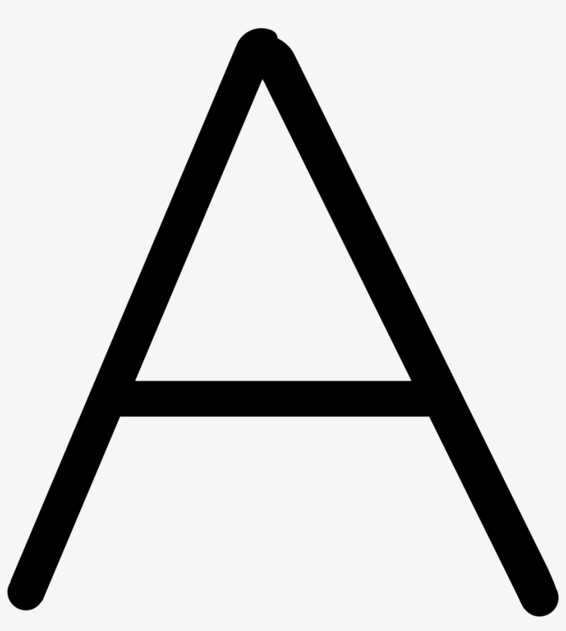 Icon Font Font Size Comments - Triangle, transparent png download