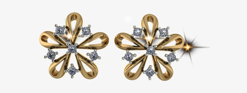 Buy Ary Jewellers Silver Daimond Tops T006 Online - Ary Jewellers Earrings, transparent png download