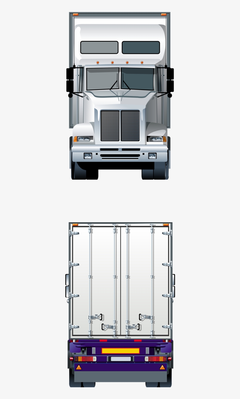 Яндекс - Фотки - Back Of Semi Truck, transparent png download