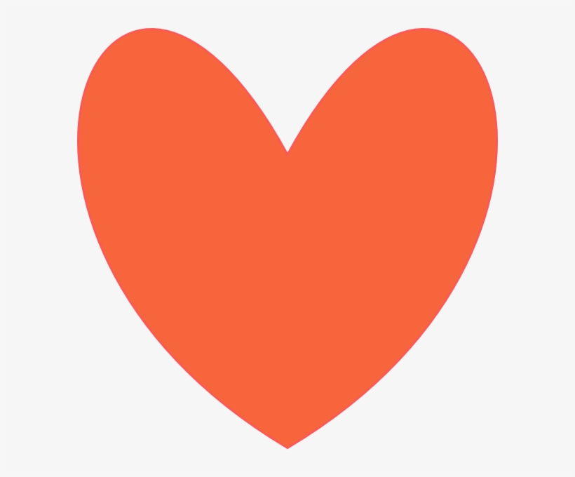 Coral Heart Png, transparent png download