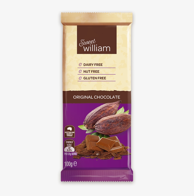 100g Original Chocolate - Sweet William Chocolate, transparent png download