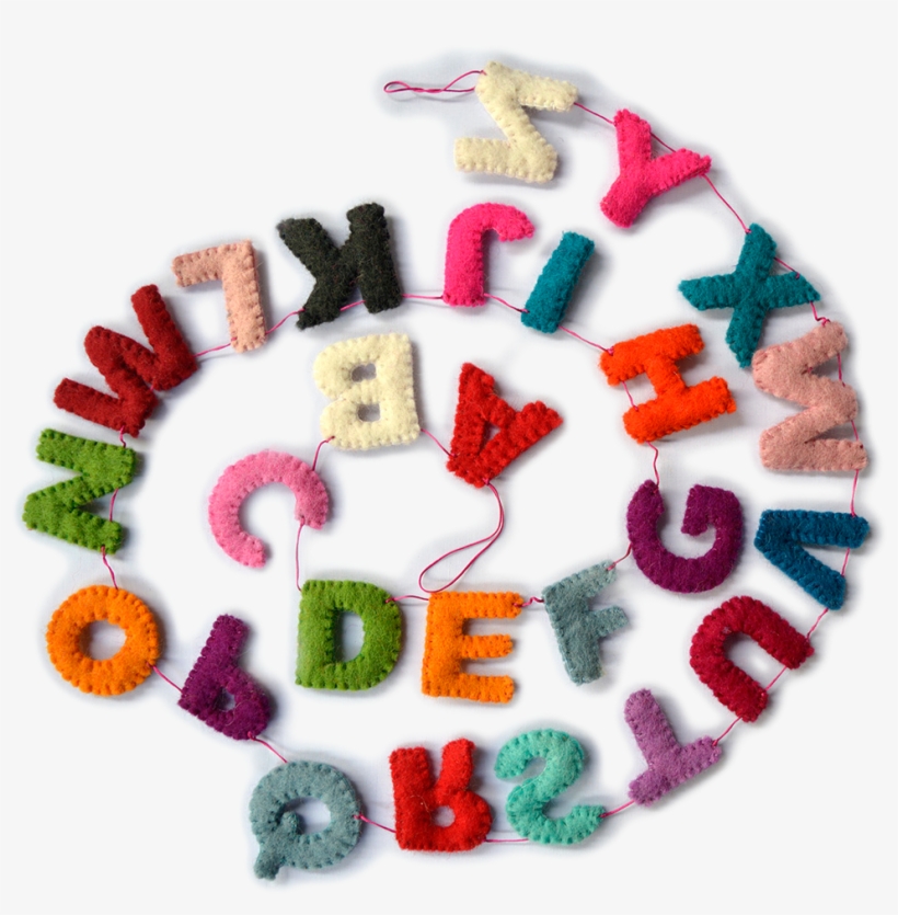 Woolen Felt Alphabet Garlands - Craft, transparent png download