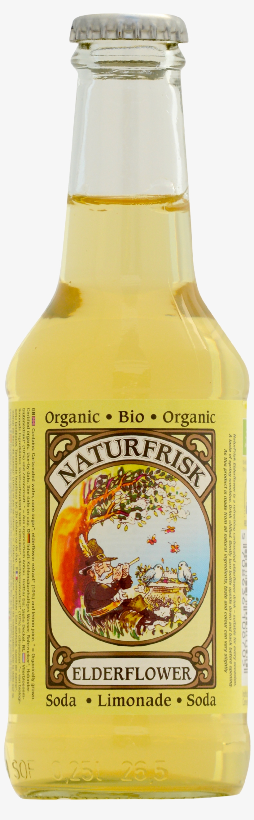 Naturfrisk Elderflower Soda Drink - Soft Drink, transparent png download