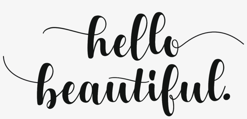 Boutique Store Women's Clothes And Accessories In Murfreesboro, - Hello Beautiful Black And White, transparent png download