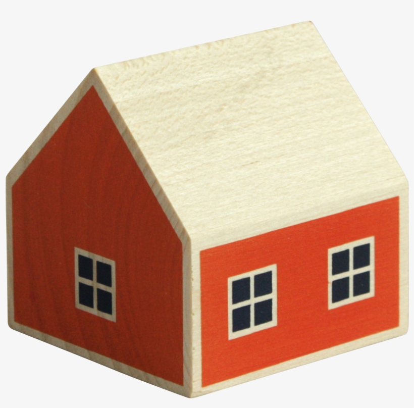 Scandinavian House Wood Toys & Decorations / Red - House, transparent png download