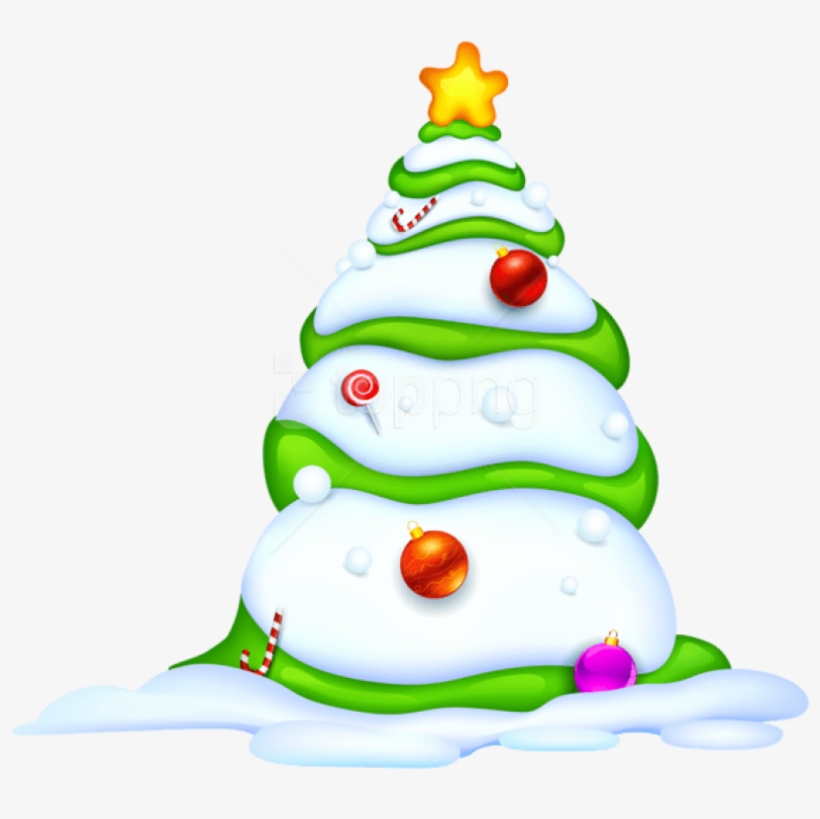Free Png Christmas Snowy Tree Png - Frases De Bendiciones De Navidad, transparent png download