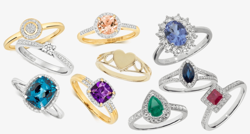 Gold Rings - Diamond, transparent png download