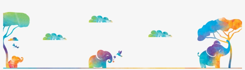 Color Splash - Indian Elephant, transparent png download