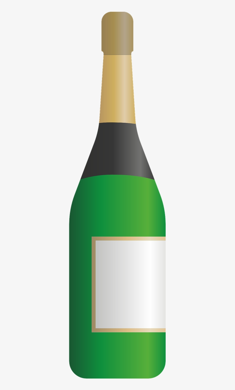 Champagne,bottle,new Year's Day,event,vector,free Vector - Шампанское Вектор Пнг, transparent png download