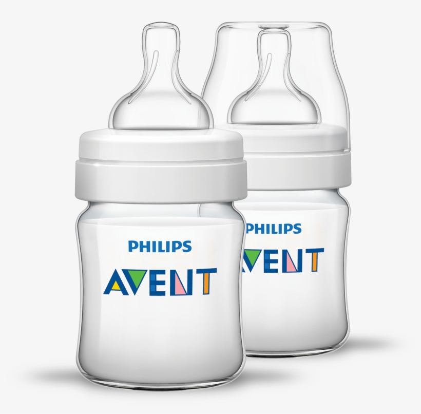 Classic Feeding Bottle 125ml 2pk - Philips Avent Classic 4oz, transparent png download