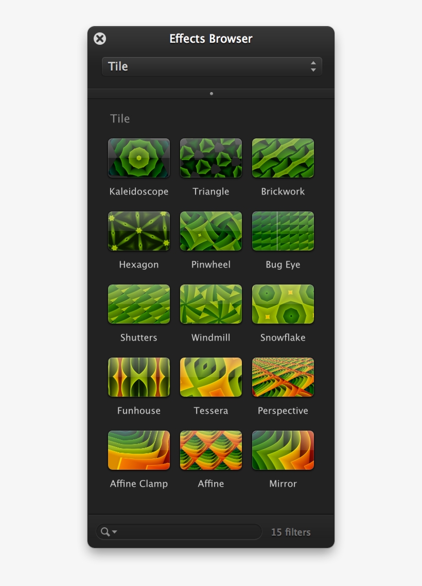 Back To The Effects Panel, Select The Tiles Option - Papaya, transparent png download
