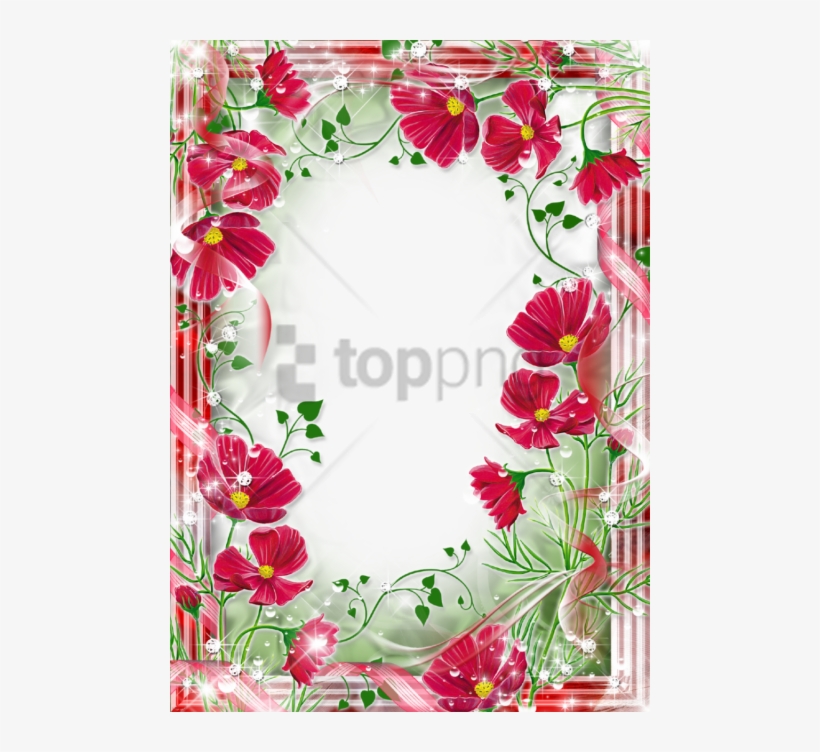 Free Png Beautiful Flowers Photo Frames Png Image With - Beautiful Flowers Photo Frames, transparent png download