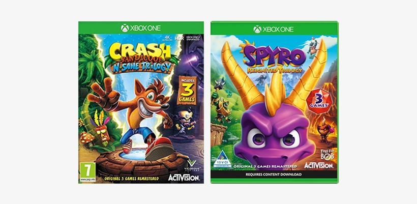 Remastered Trilogy Bundle Xbox One Image - Spyro Reignited Trilogy Xbox One, transparent png download