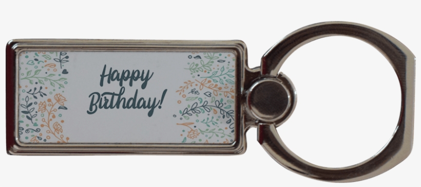Metal Ring Holder [rectangular] - Keychain, transparent png download