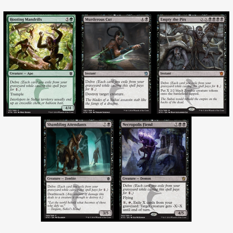 Delve Cards - Mtg カード 名 面白い, transparent png download