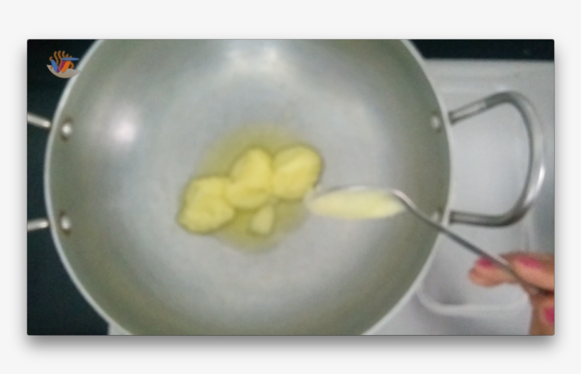 Heat A Wok On Gas Stove Now Add Ghee In It Then Fry - Cooking, transparent png download