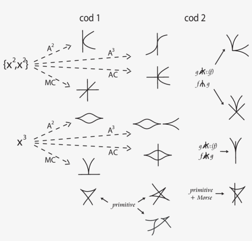 Codimension 1 And 2 Germs And Multigerms Of Maps From - Diagram, transparent png download