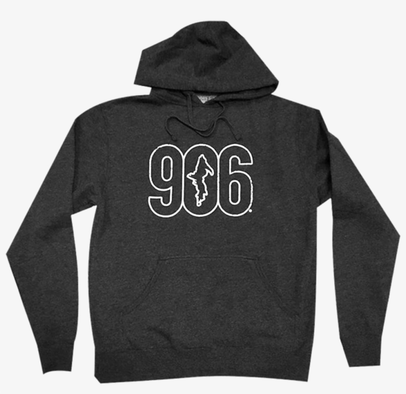 "906 " Heather Charcoal Midweight Hoodie - Mun Jackets, transparent png download