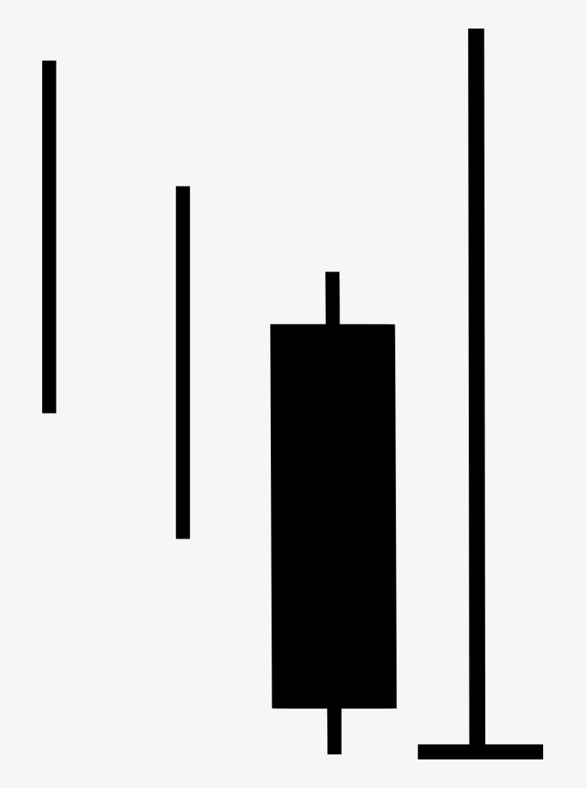 Candlestick Pattern Bullish Gravestone - Monochrome, transparent png download
