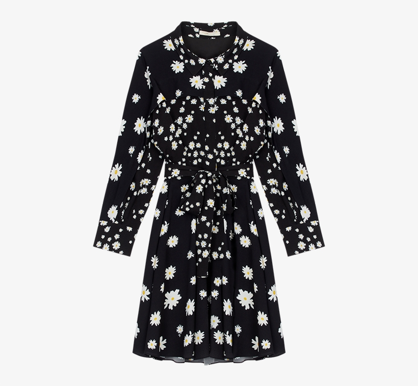 Dress With Mixed Daisy Print - Dress, transparent png download